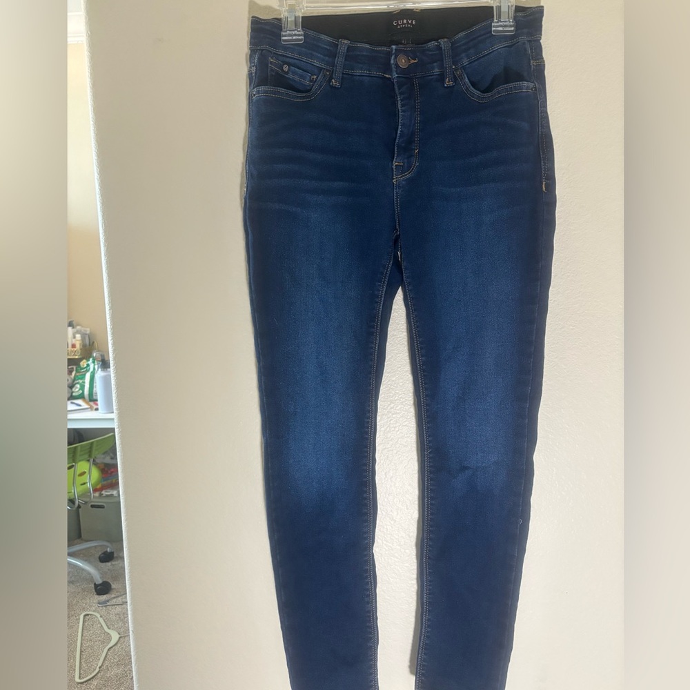 Dark Blue Skinny Jeans for Women